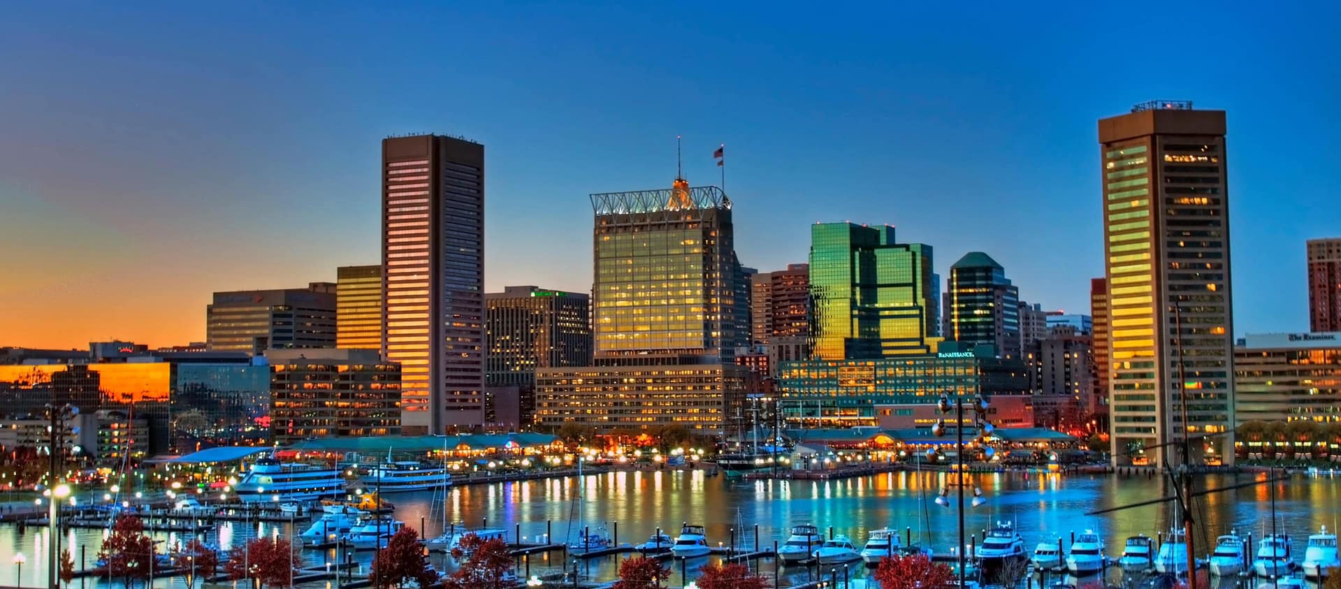 Baltimore Inner Harbor sunset