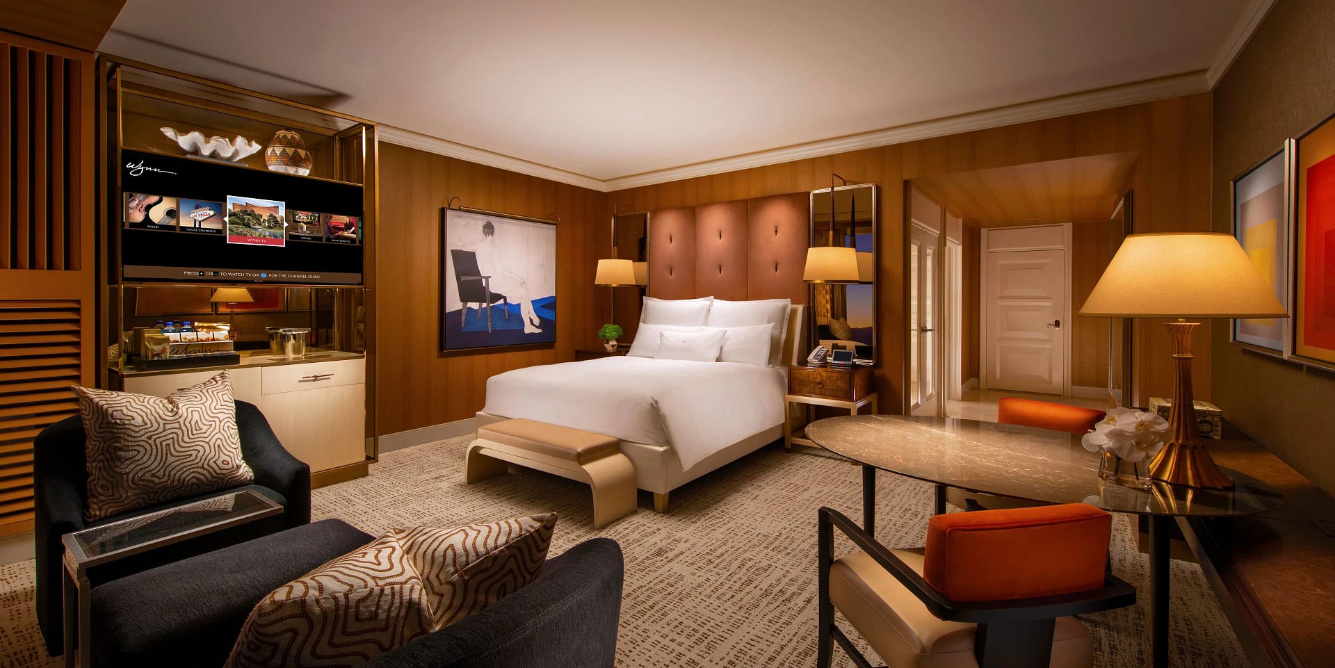 Bedroom view of Wynn Las Vegas