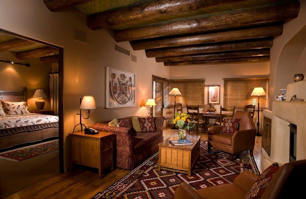 Living room view of Hotel Santa Fe The Hacienda & Spa