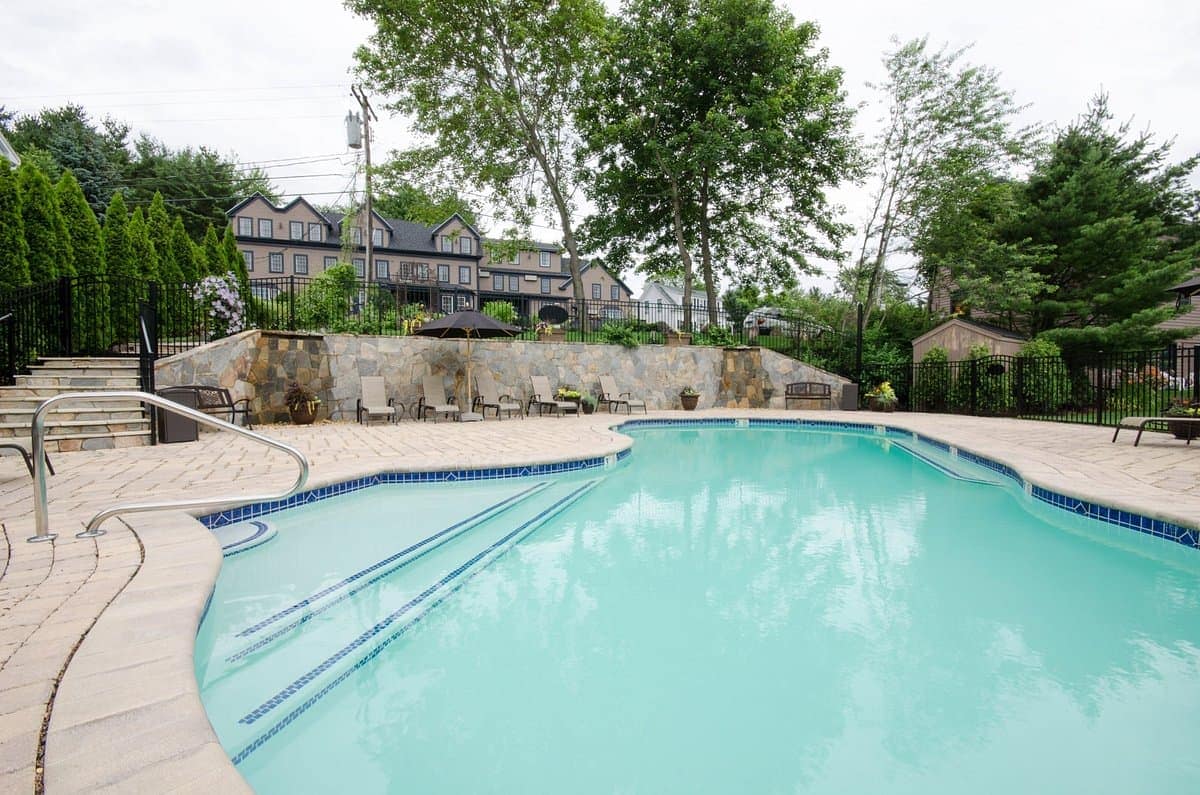 Pool view of Sea Rose Suites