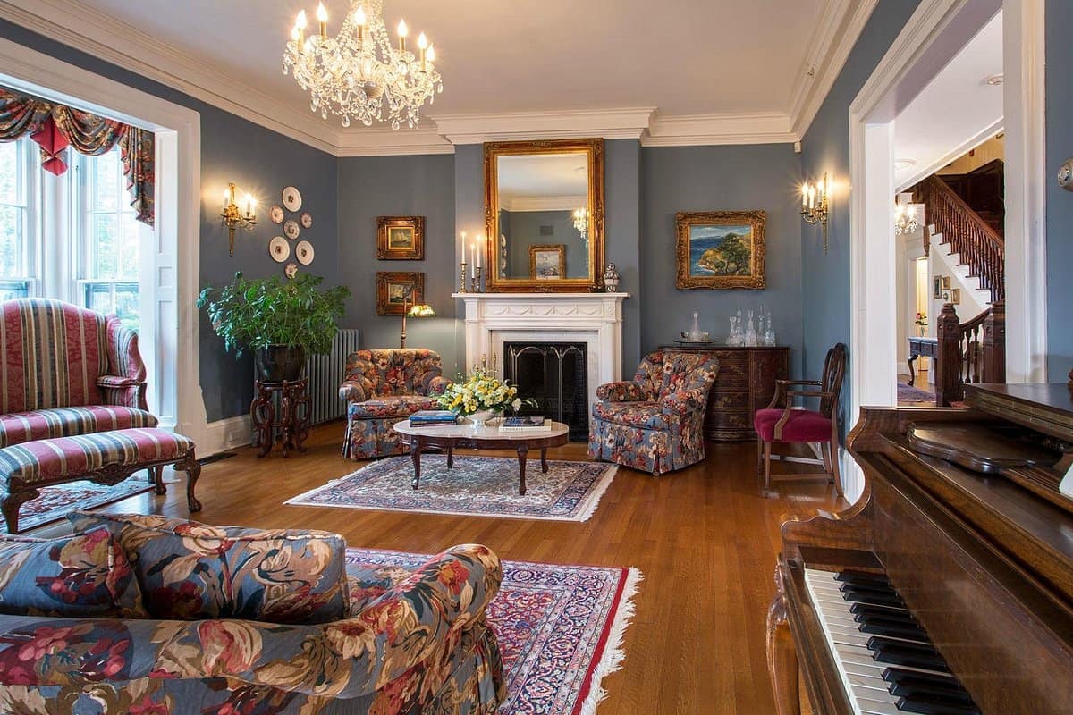 Lobby view of La Farge Perry House