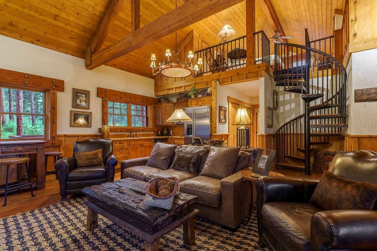 Living room view of The Resort at Paws Up