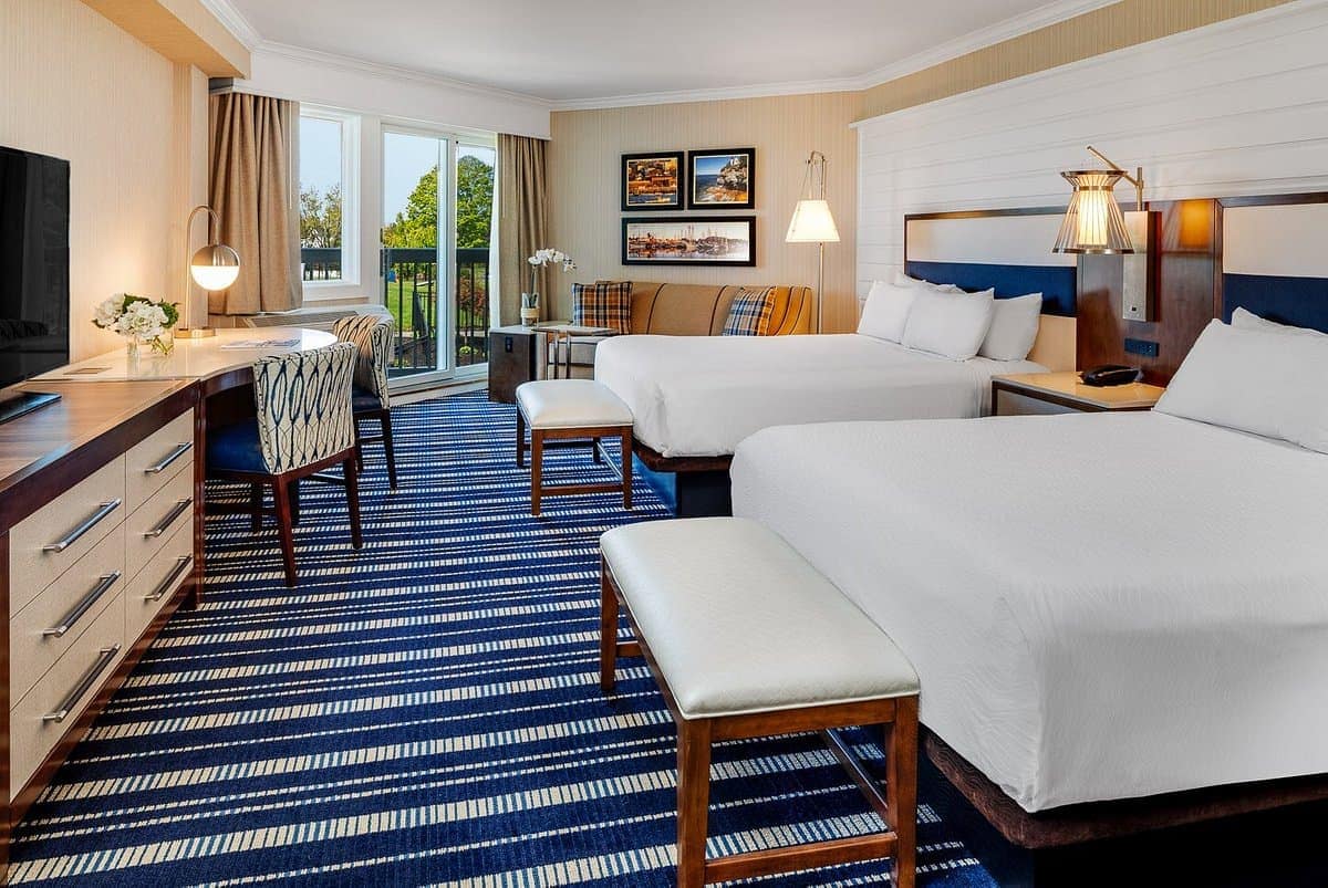 Bedroom view of Samoset Resort