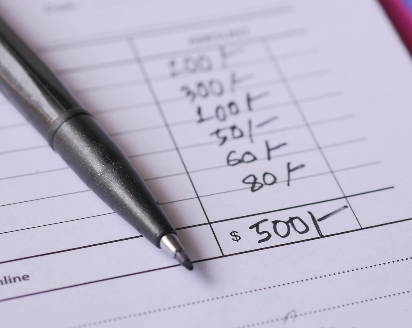 Cruise budget worksheet