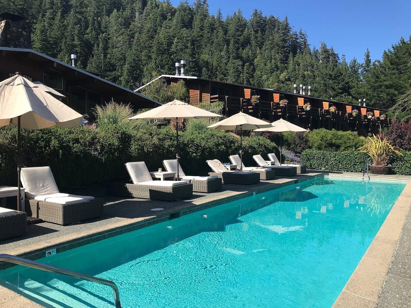 Pool view of Tu Tu' Tun Lodge