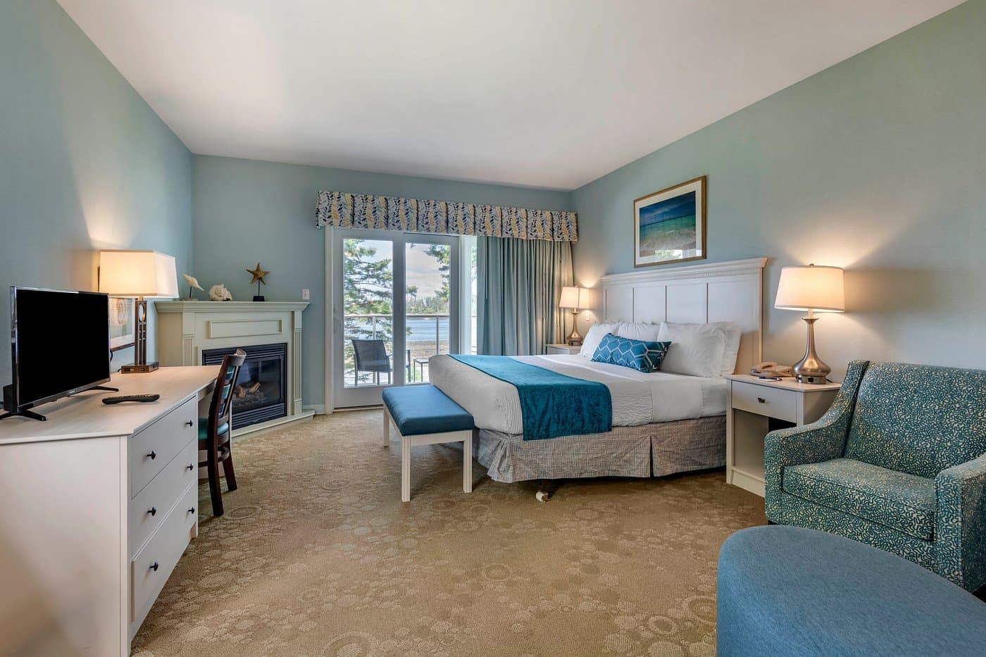 Bedroom view of Sebasco Harbor Resort