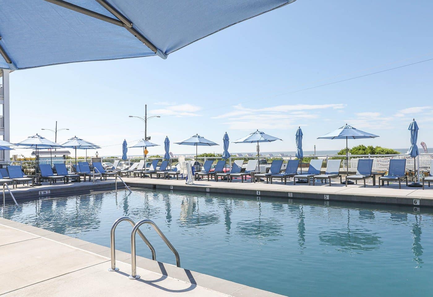 Pool view of Sandpiper Beach Club