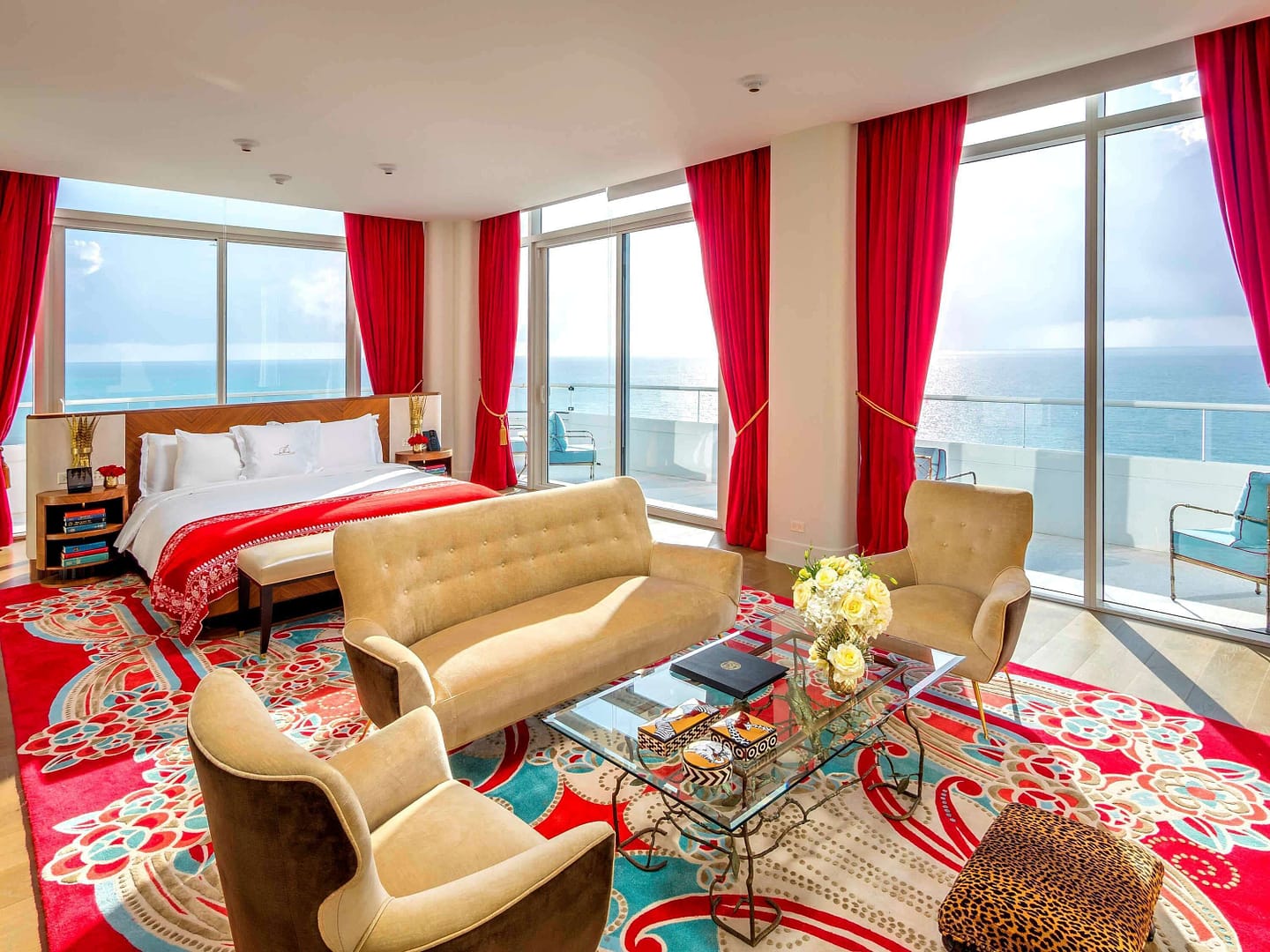 Bedroom view of Faena Hotel Miami Beach