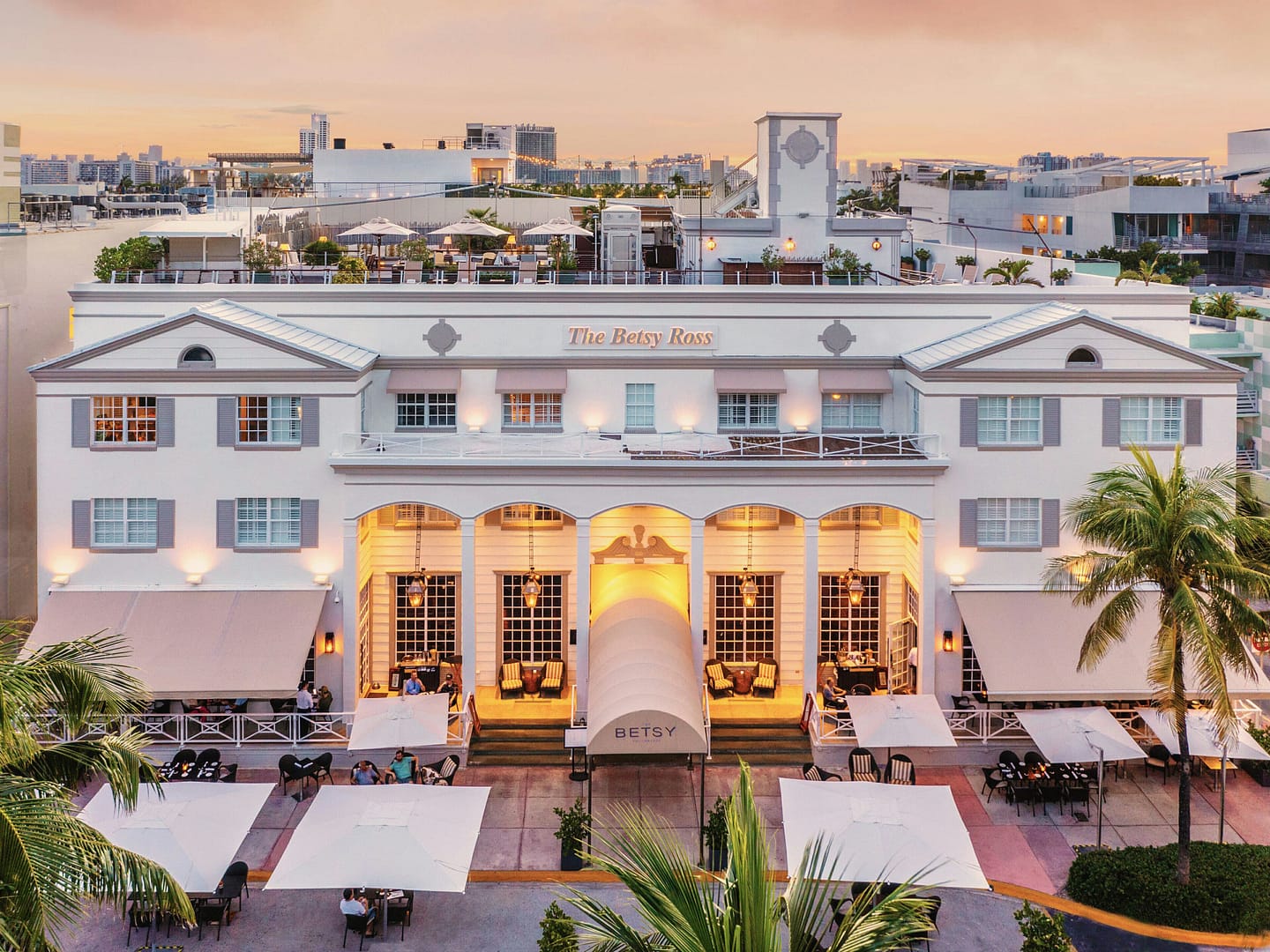 Building view of The Betsy Hotel, South Beach