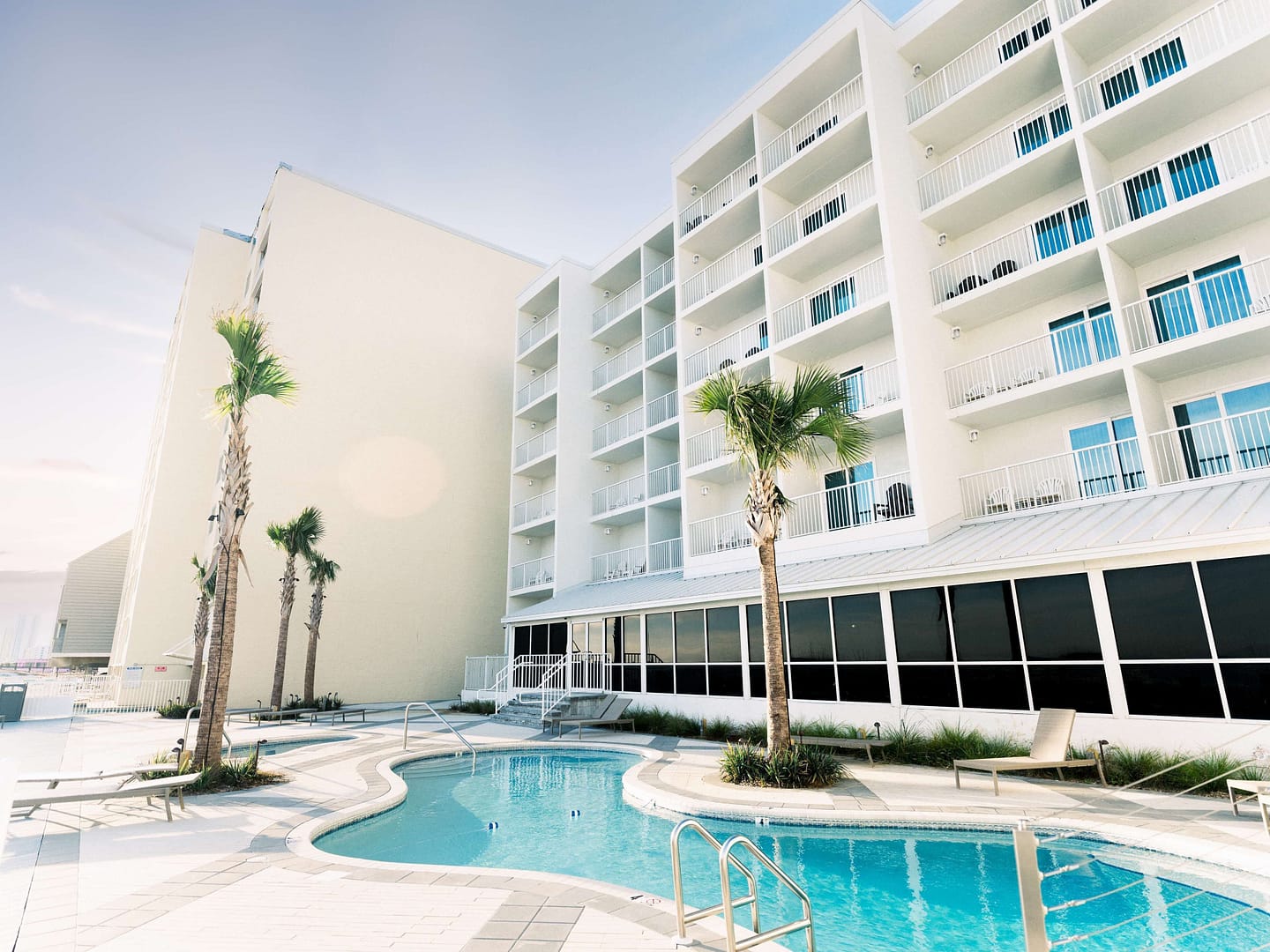 Pool view of Best Western on the Beach