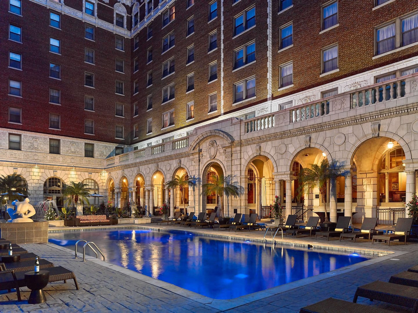 Pool view of The Royal Sonesta Chase Park Plaza St. Louis