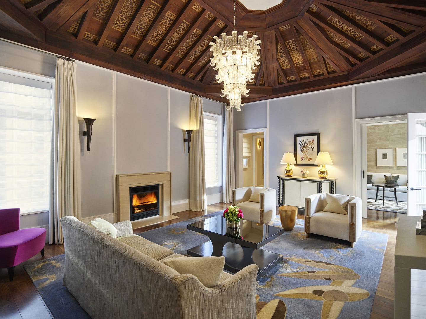 Living room view of Hotel Bel-Air