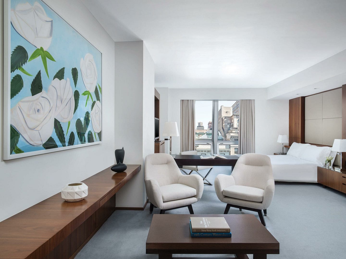Bedroom view of The Langham, New York, Fifth Avenue
