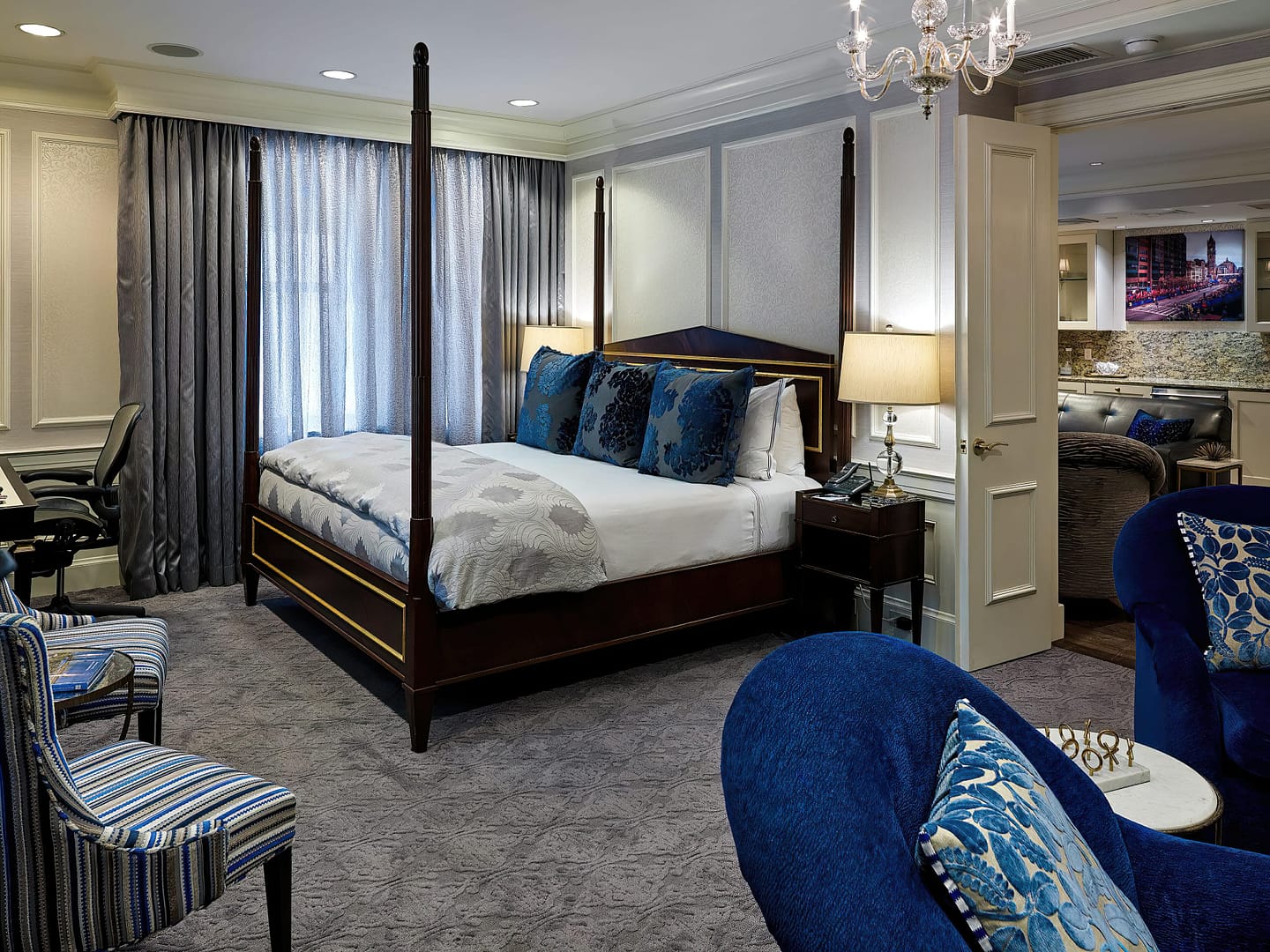 Bedroom view of The Lenox Hotel