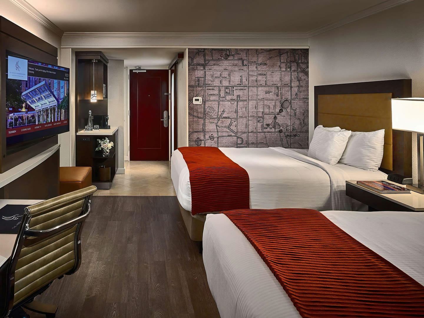 Bedroom view of The Hotel at Auburn University