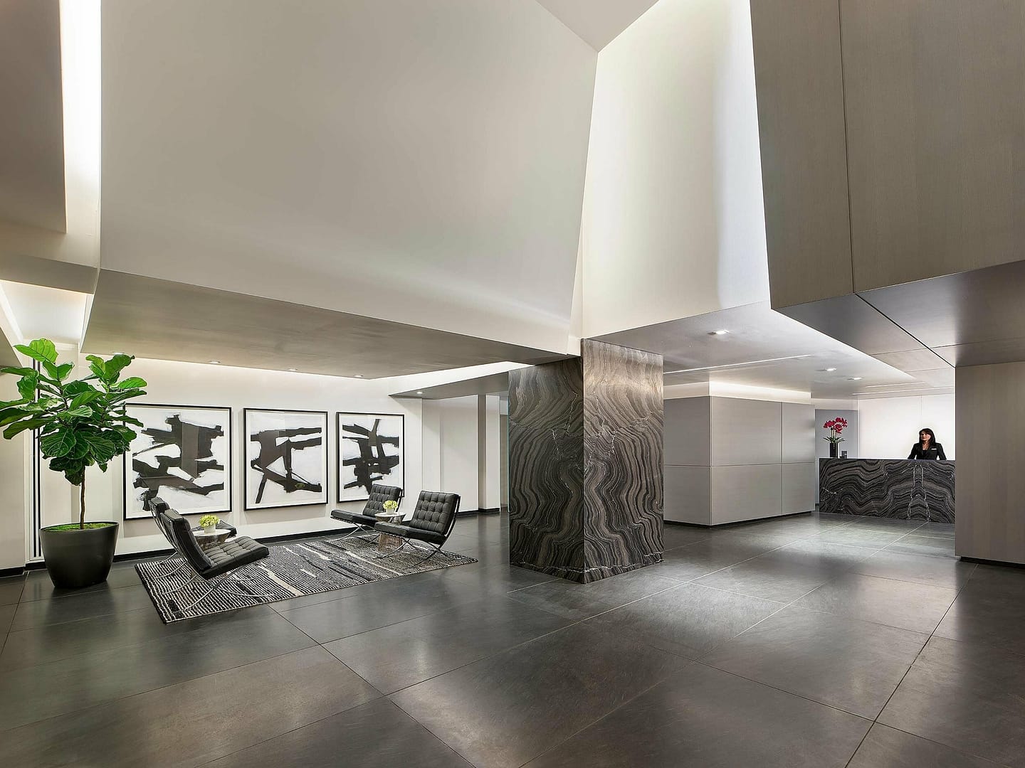 Lobby view of AKA Rittenhouse Square