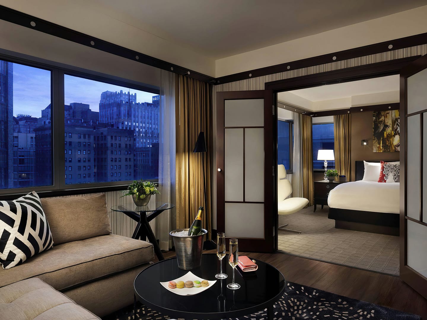 Bedroom view of Sofitel Philadelphia at Rittenhouse Square