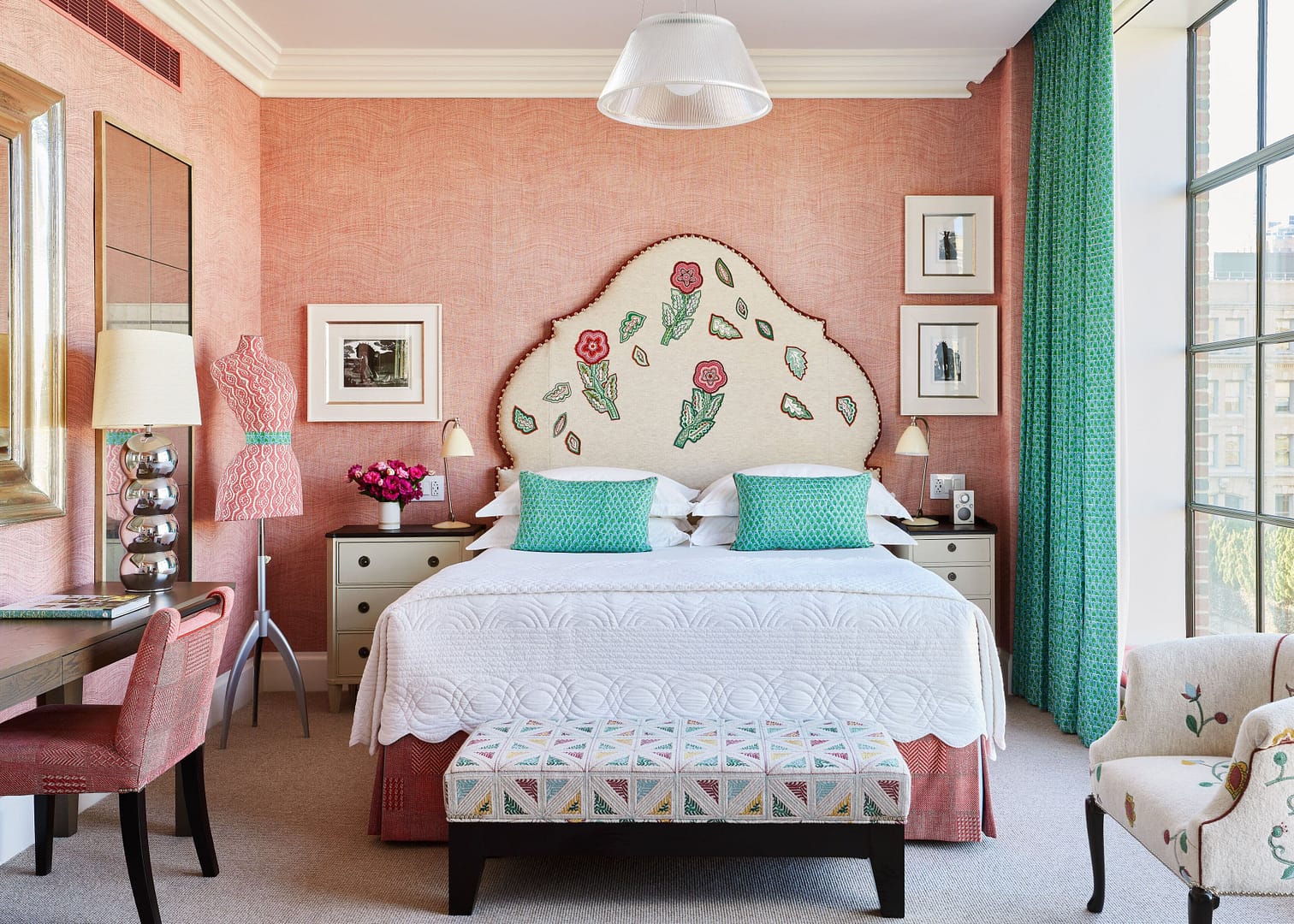 Bedroom view of Crosby Street Hotel