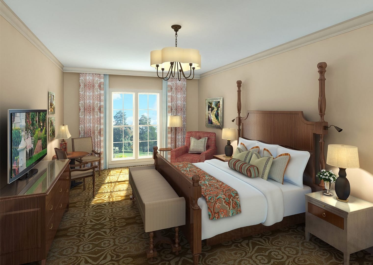 Bedroom view of Barnsley Resort