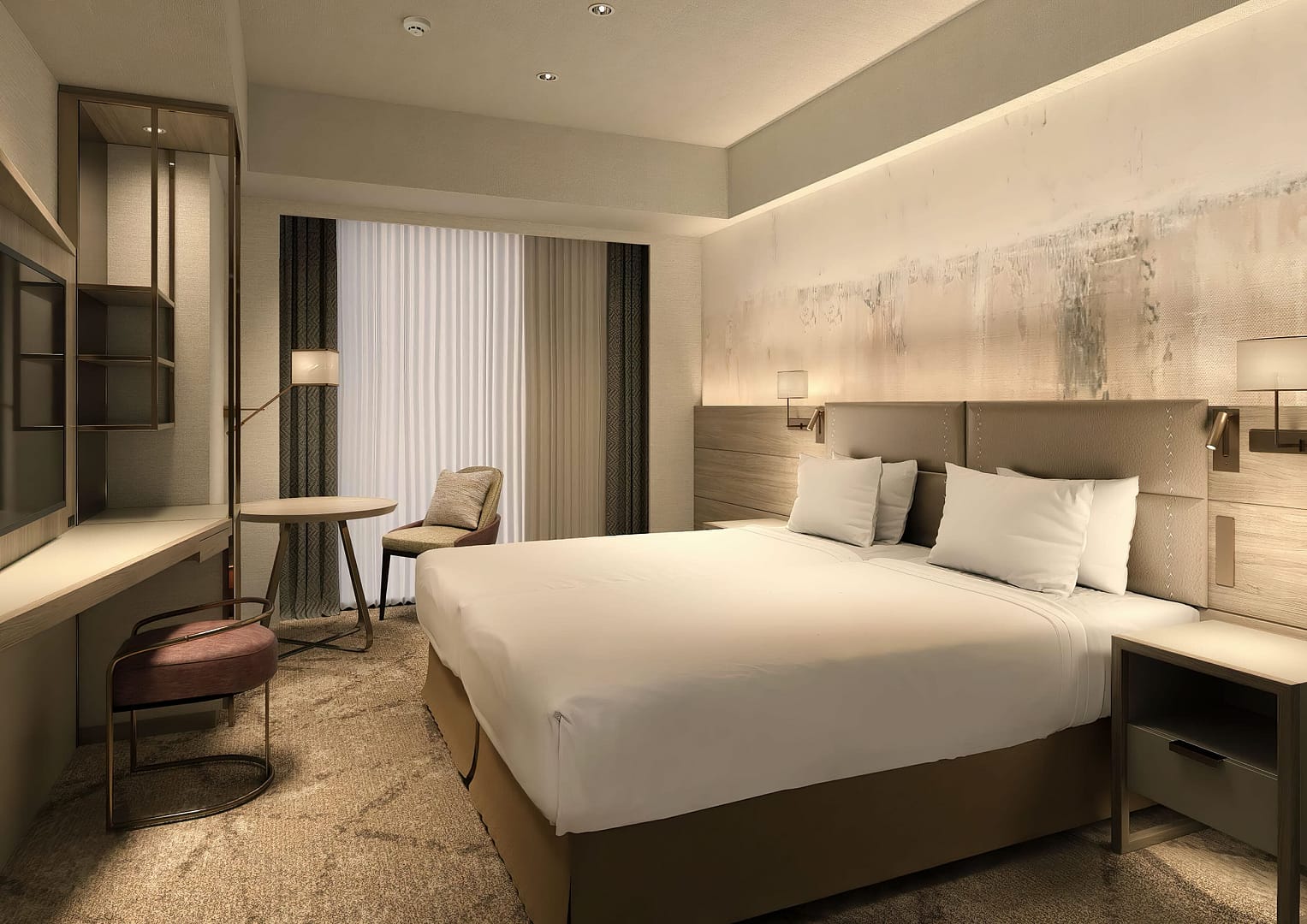 Bedroom view of The Roosevelt New Orleans, A Waldorf Astoria Hotel