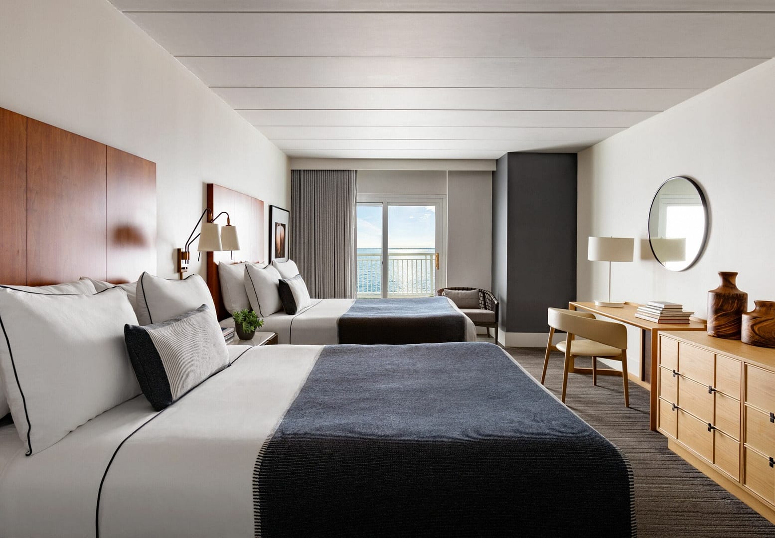 Bedroom view of Newport Harbor Island Resort