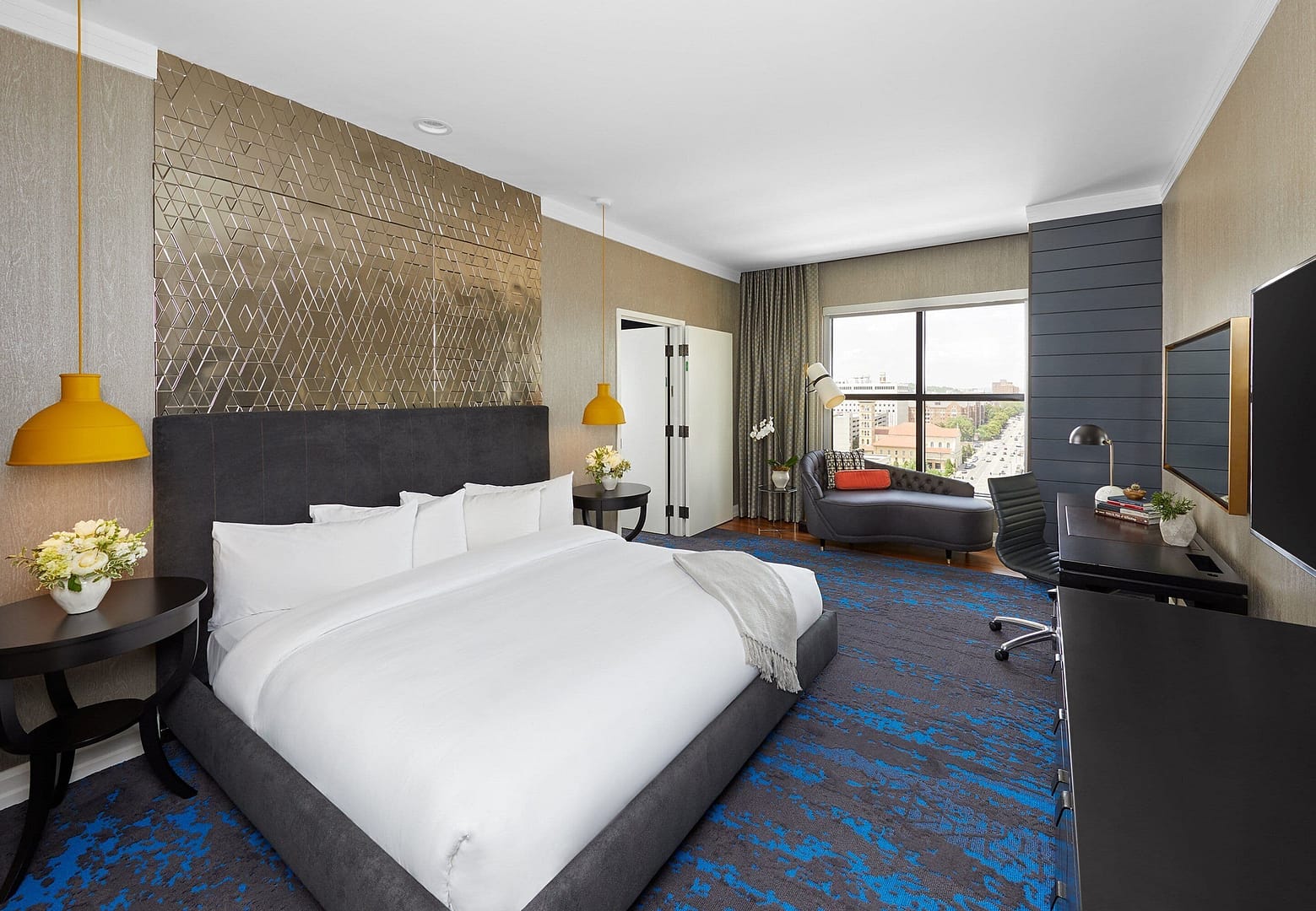 Bedroom view of Hutton Hotel