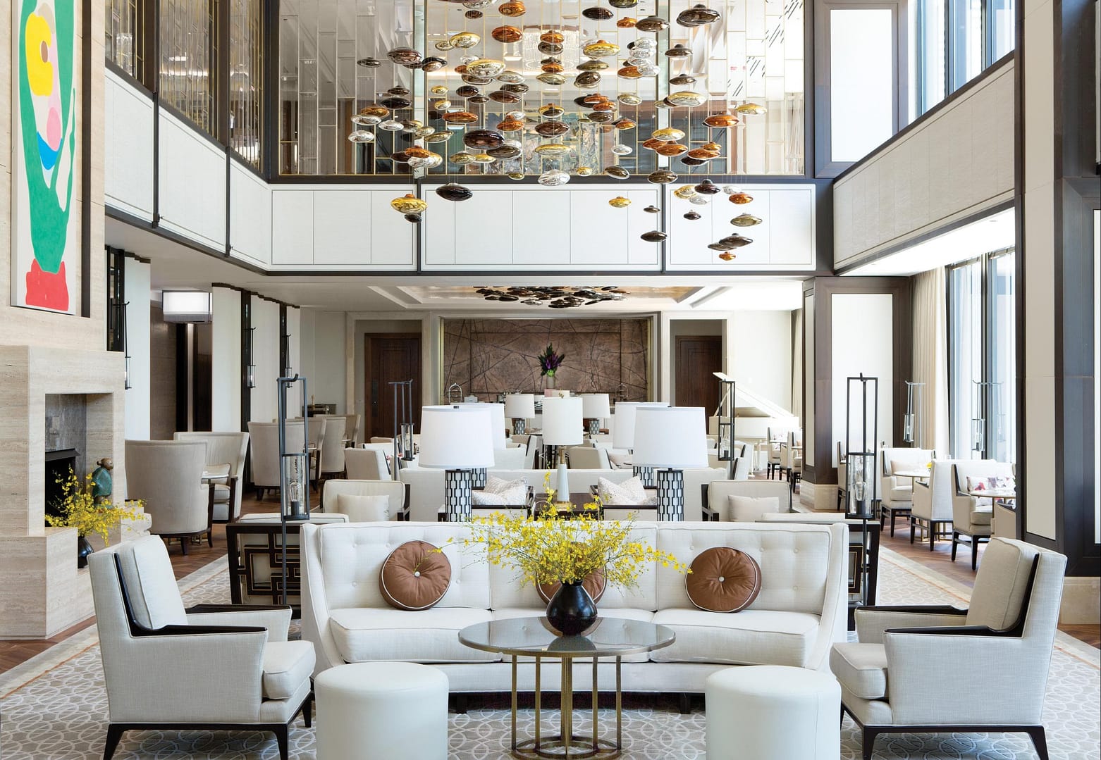 Lounge view of The Langham Chicago