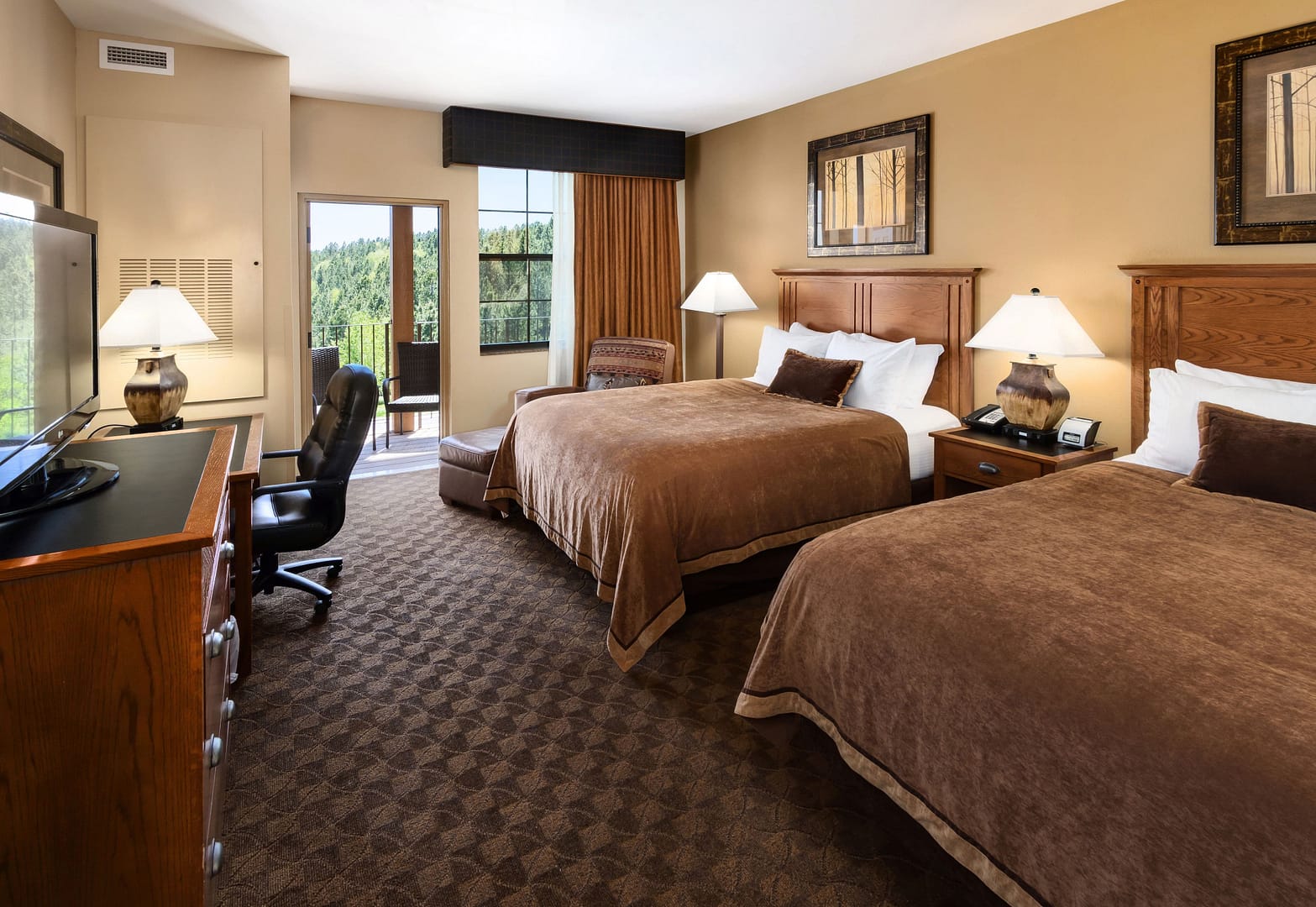 Bedroom view of The Lodge at Deadwood