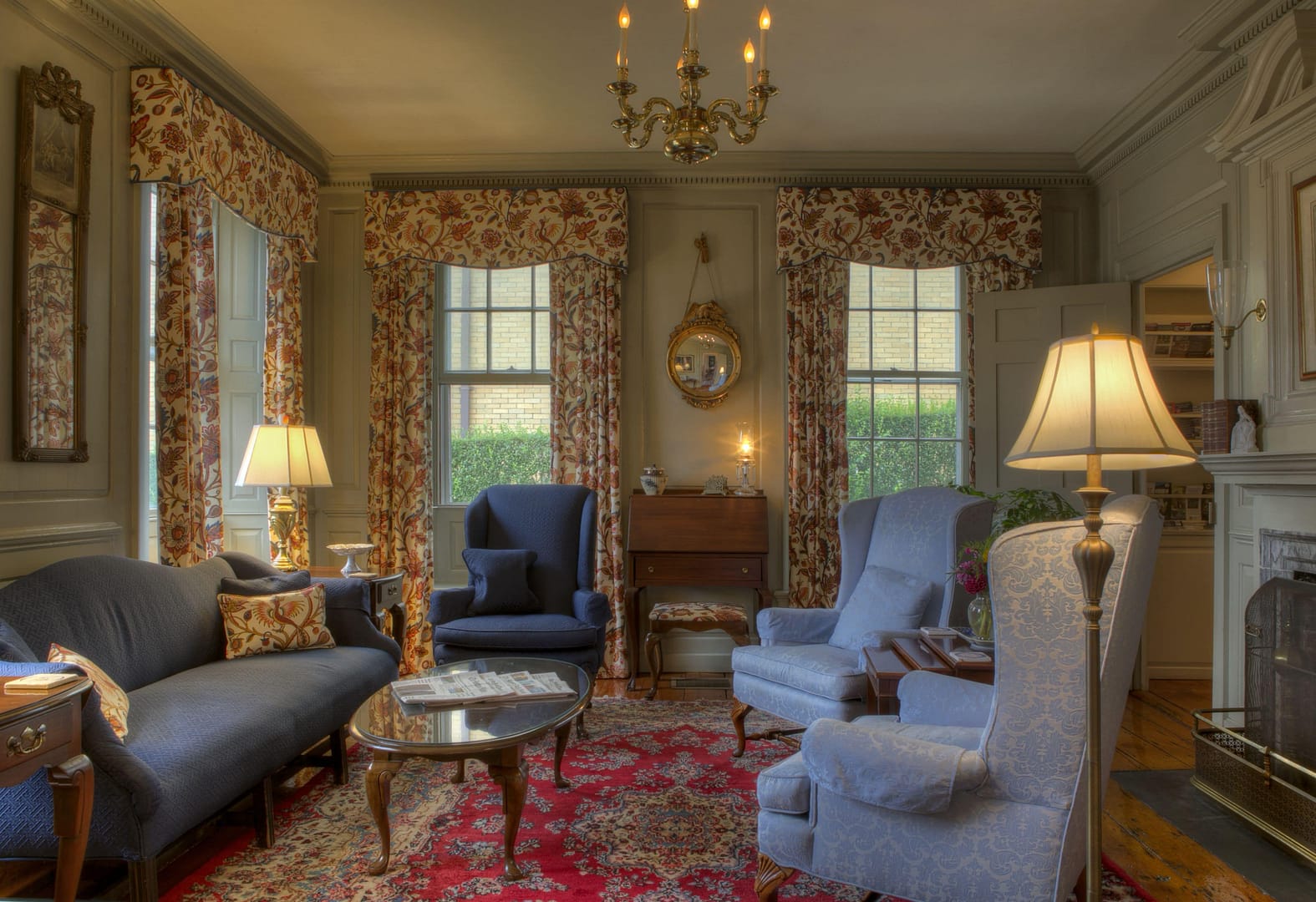 Living room view of The Francis Malbone House