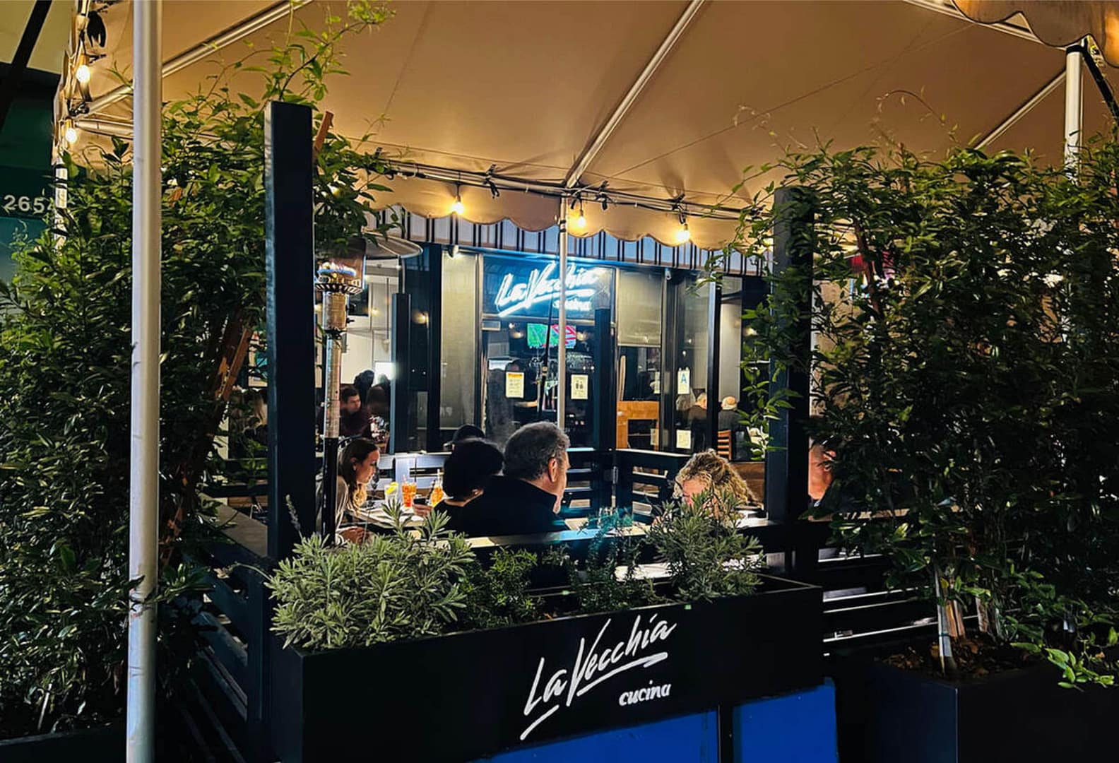 Restaurant view of La Vecchia Cucina