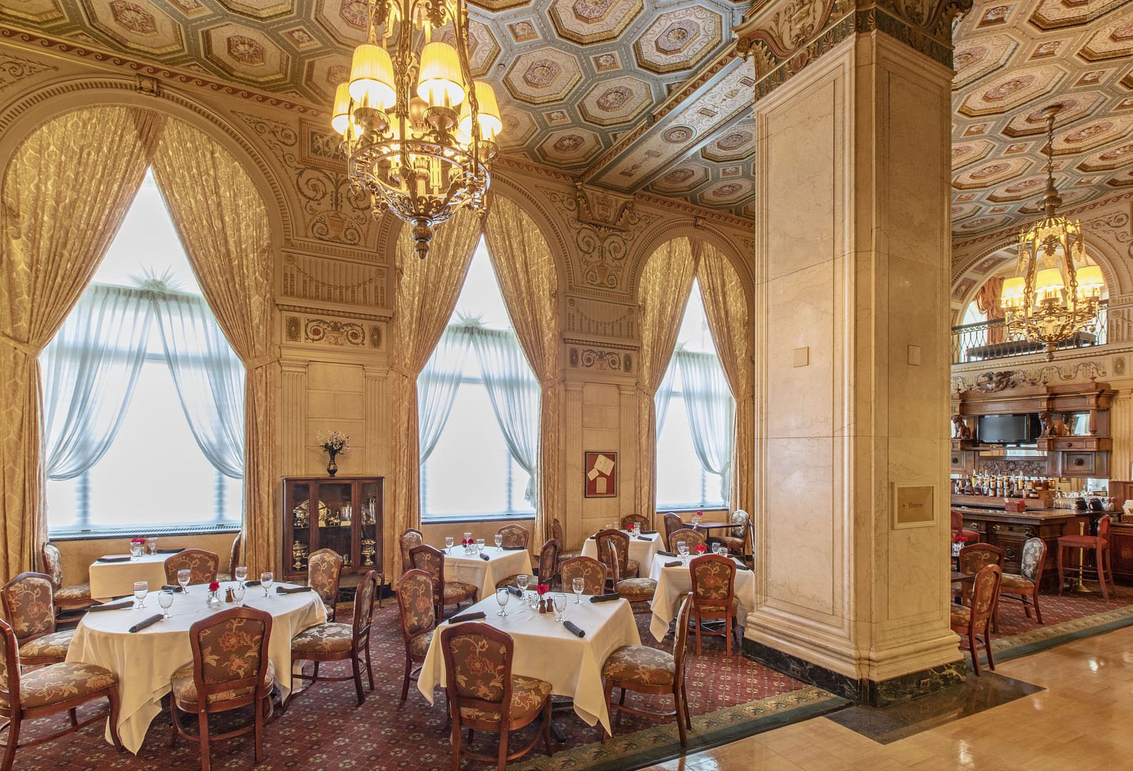 Restaurant view of The Brown Hotel