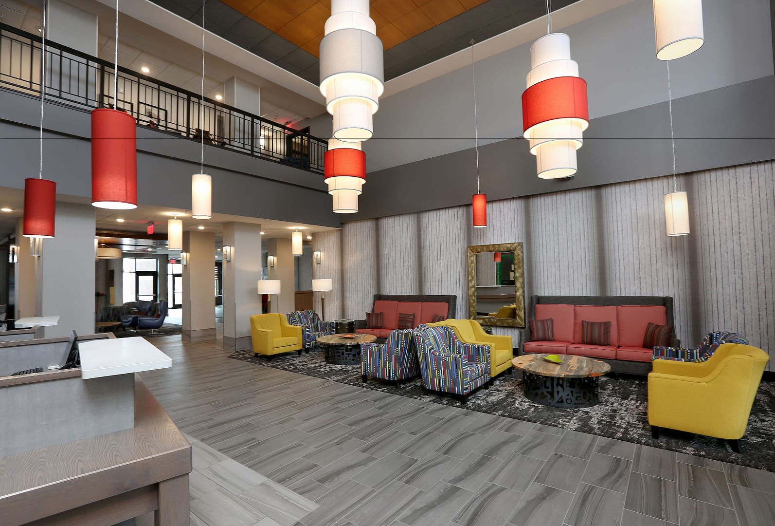 Lobby view of Holiday Inn Hotel & Suites Sioux Falls Airport, An IHG Hotel