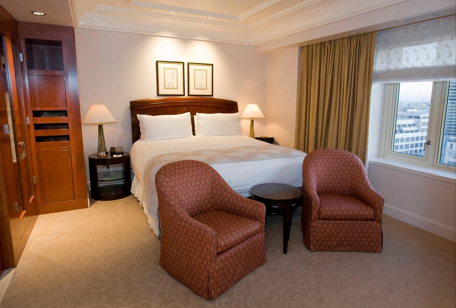 Bedroom view of Taj Campton Place