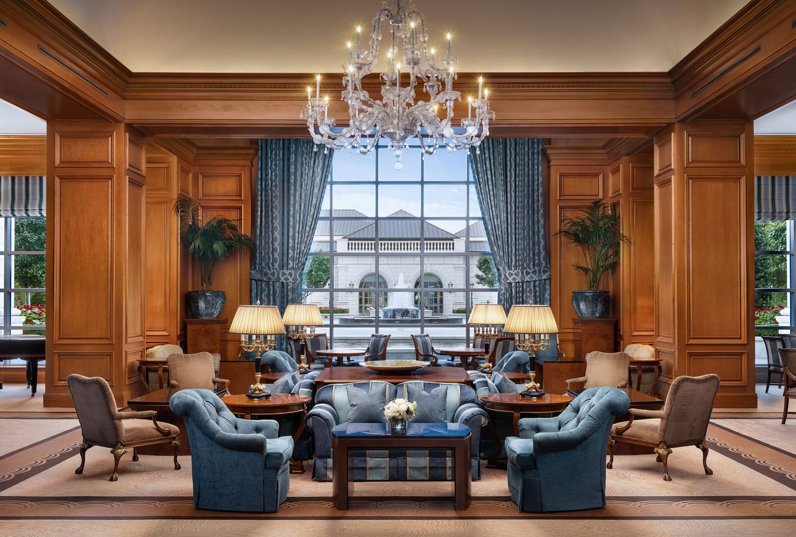 Lounge view of The Grand America Hotel