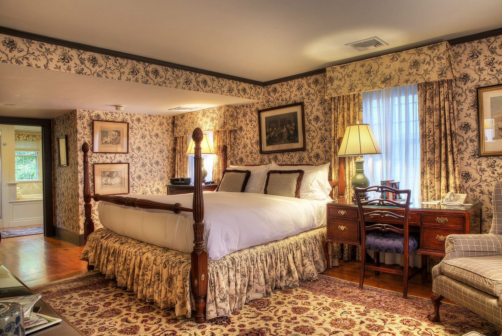 Bedroom view of The Francis Malbone House