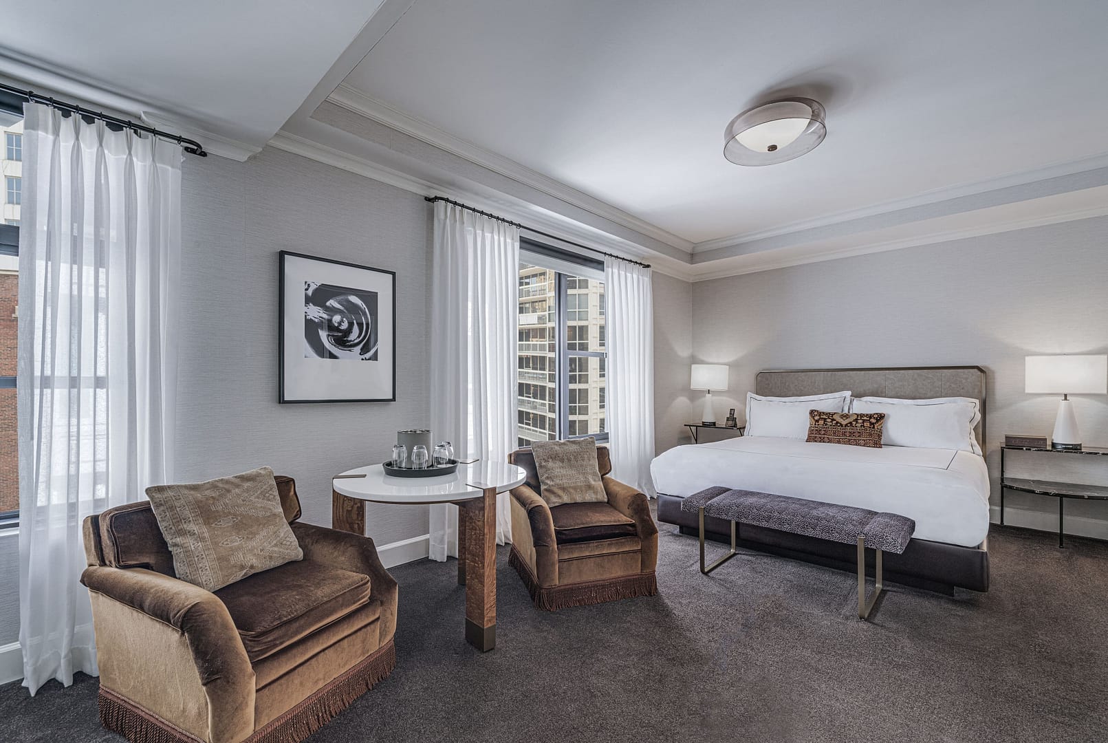 Bedroom view of The Talbott Hotel