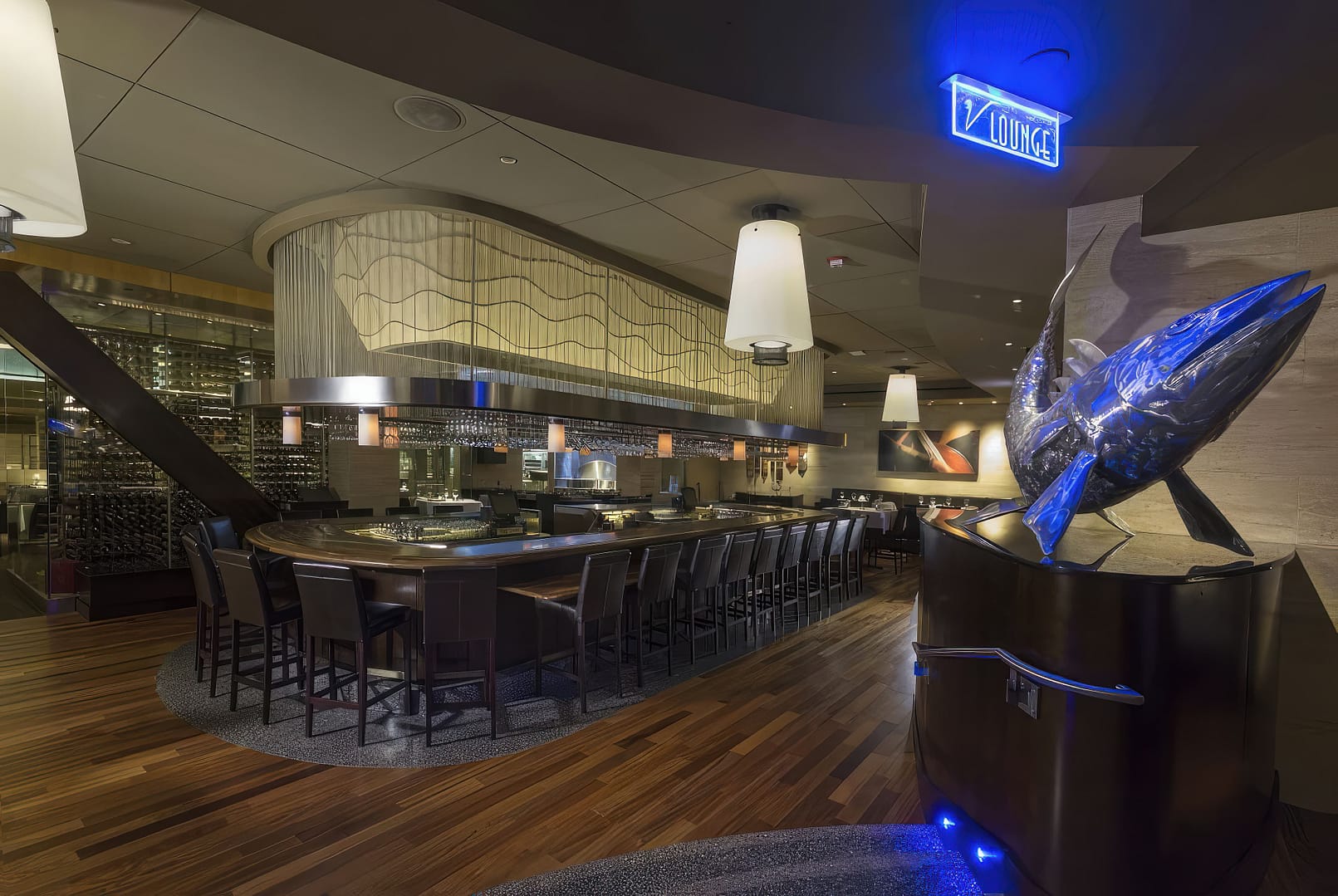 Eddie V's Prime Seafood Chicago interior
