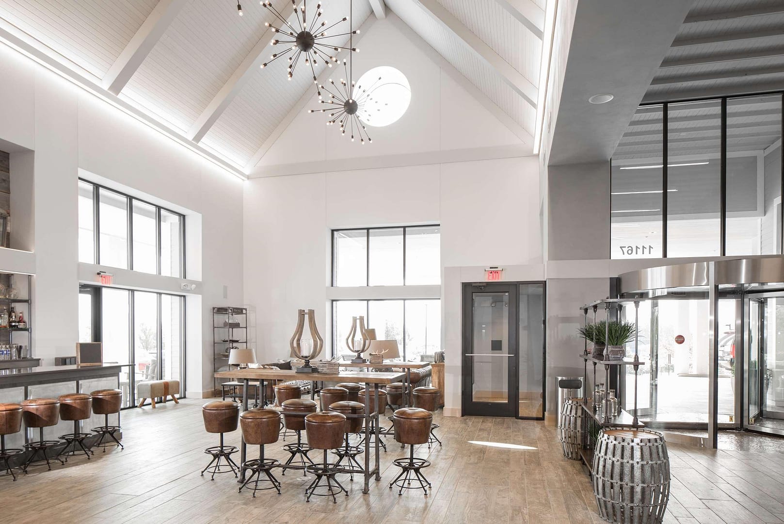 Lobby view of Hotel Renovo Des Moines Urbandale, Tapestry Collection by Hilton