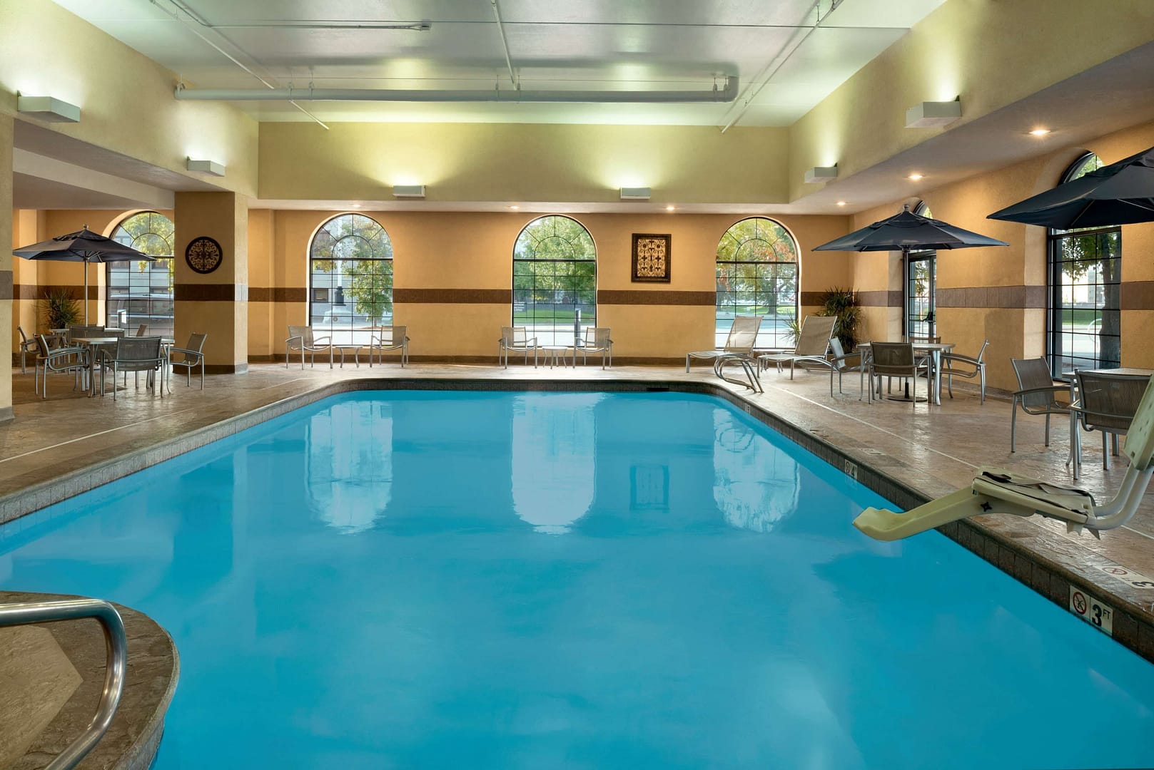 Pool view of Embassy Suites Hotel Des Moines Downtown