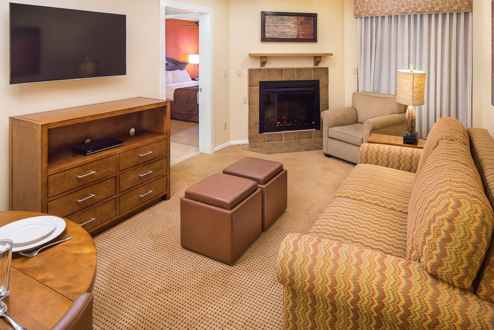 Living room view of Villas de Santa Fe