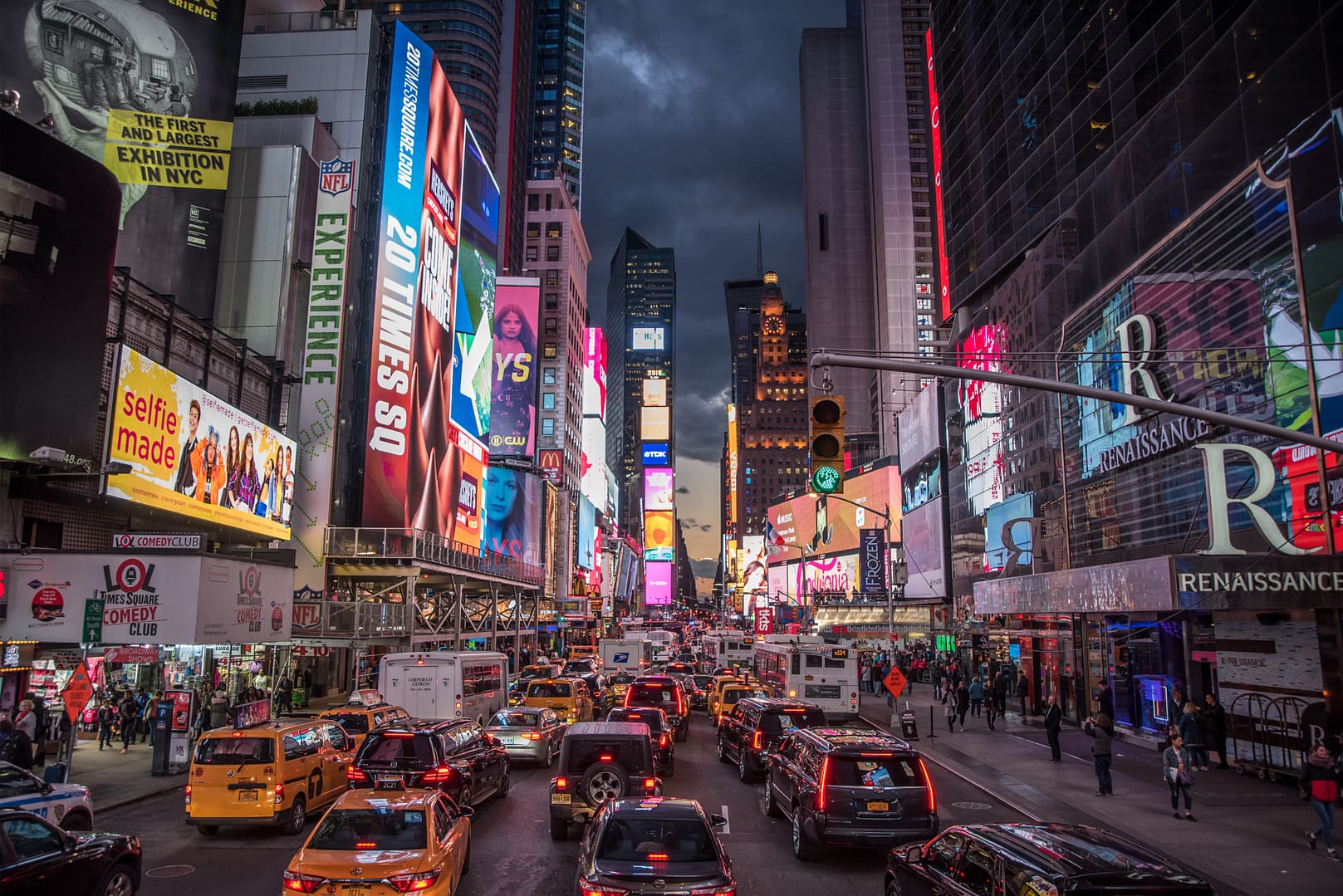 Times Square at Night in New York City