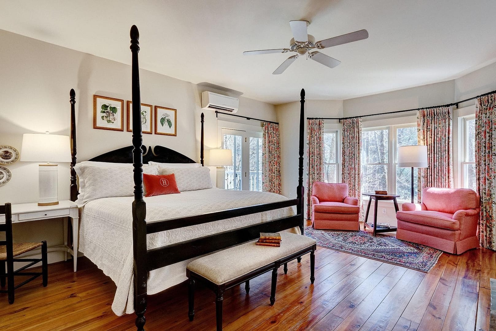 Bedroom view of Half-Mile Farm