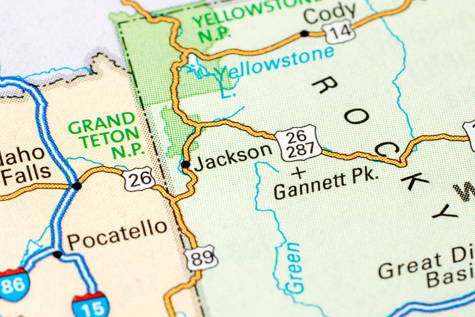 Jackson, Wyoming map