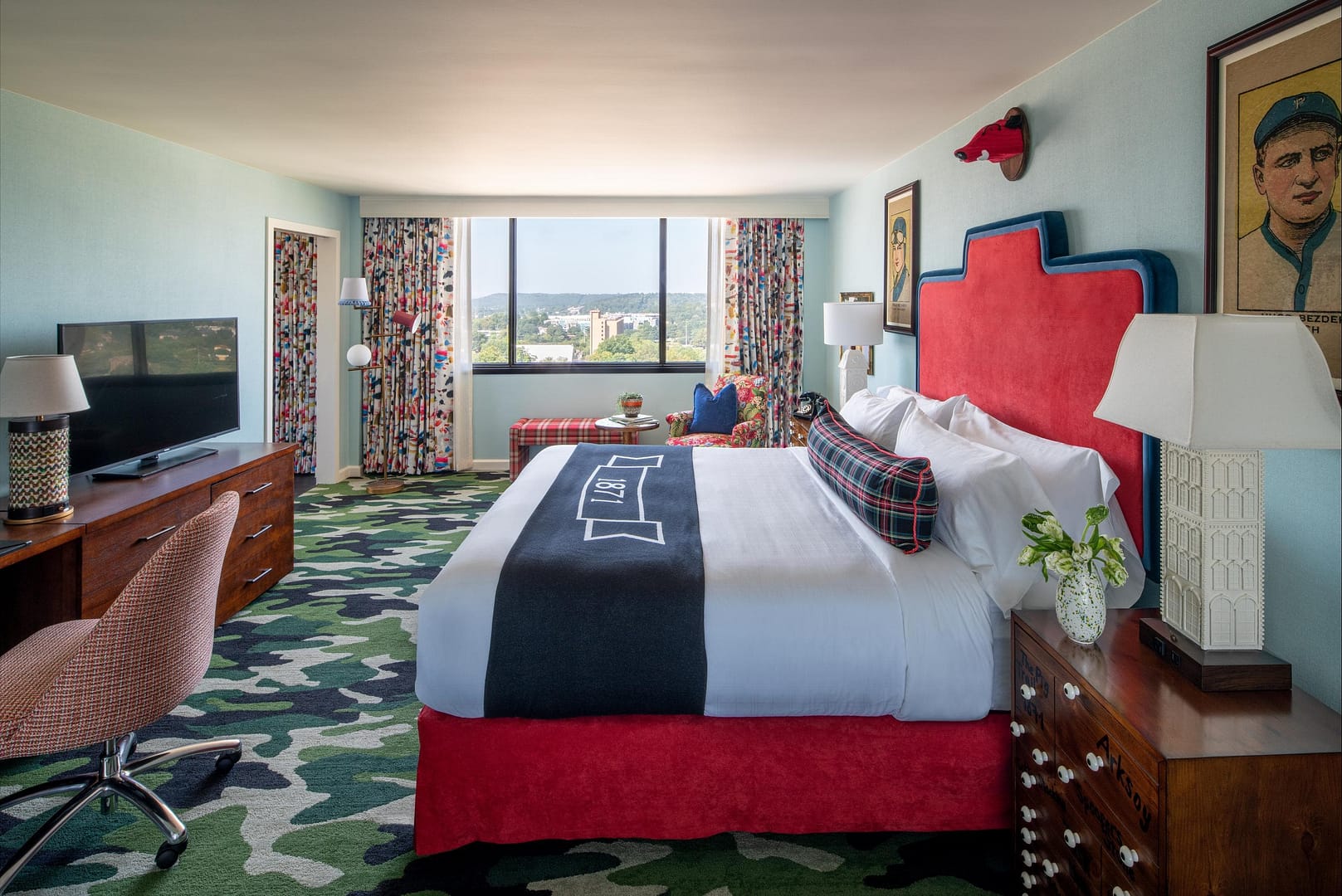 Bedroom view of Graduate Fayetteville