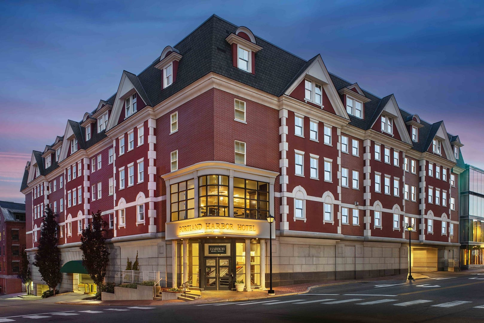 Building view of Portland Harbor Hotel