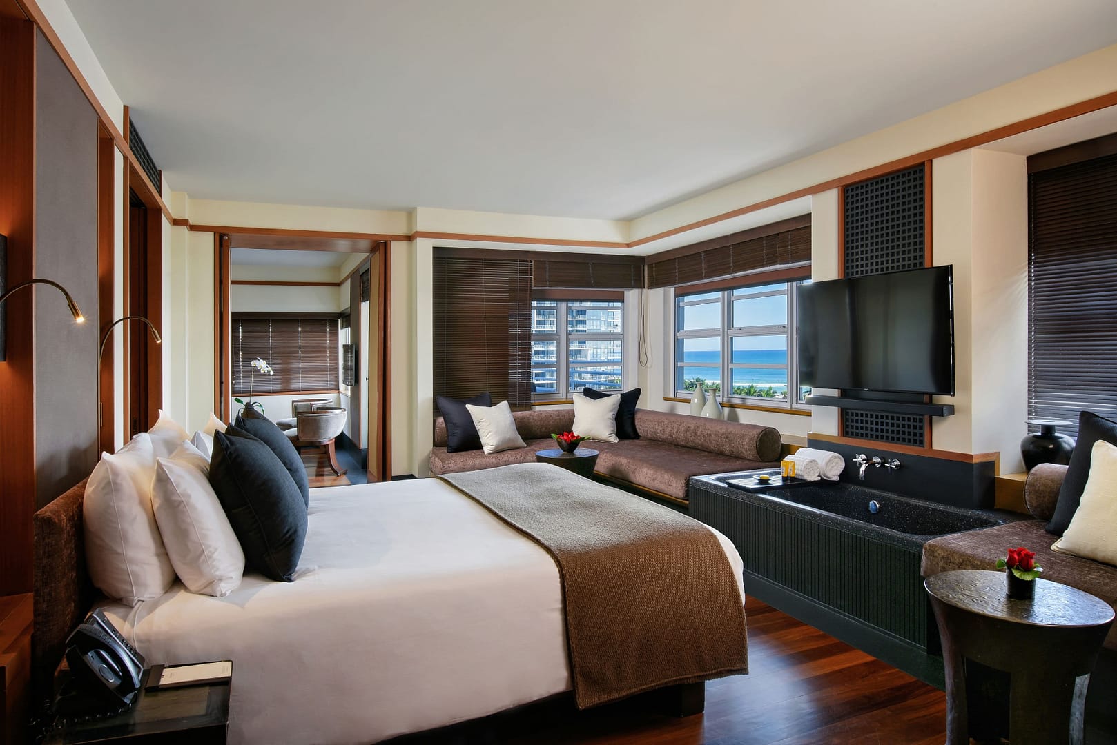 Bedroom view of The Setai, Miami Beach