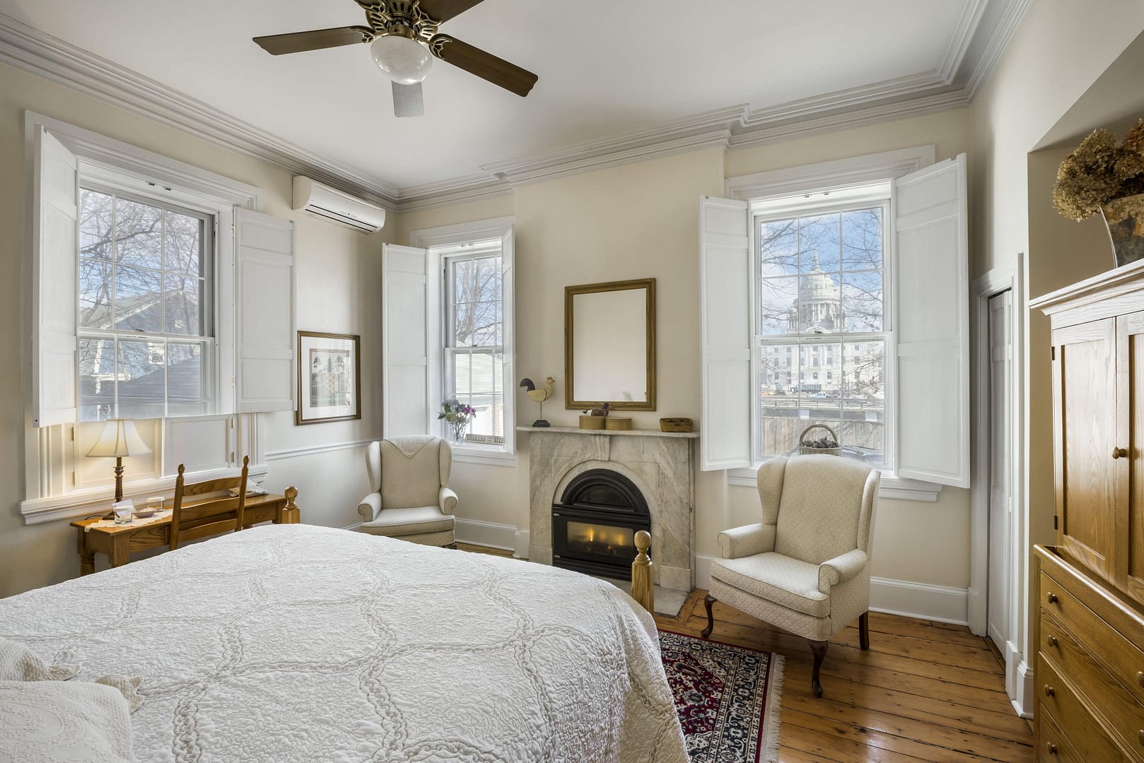 Bedroom view of Christopher Dodge House