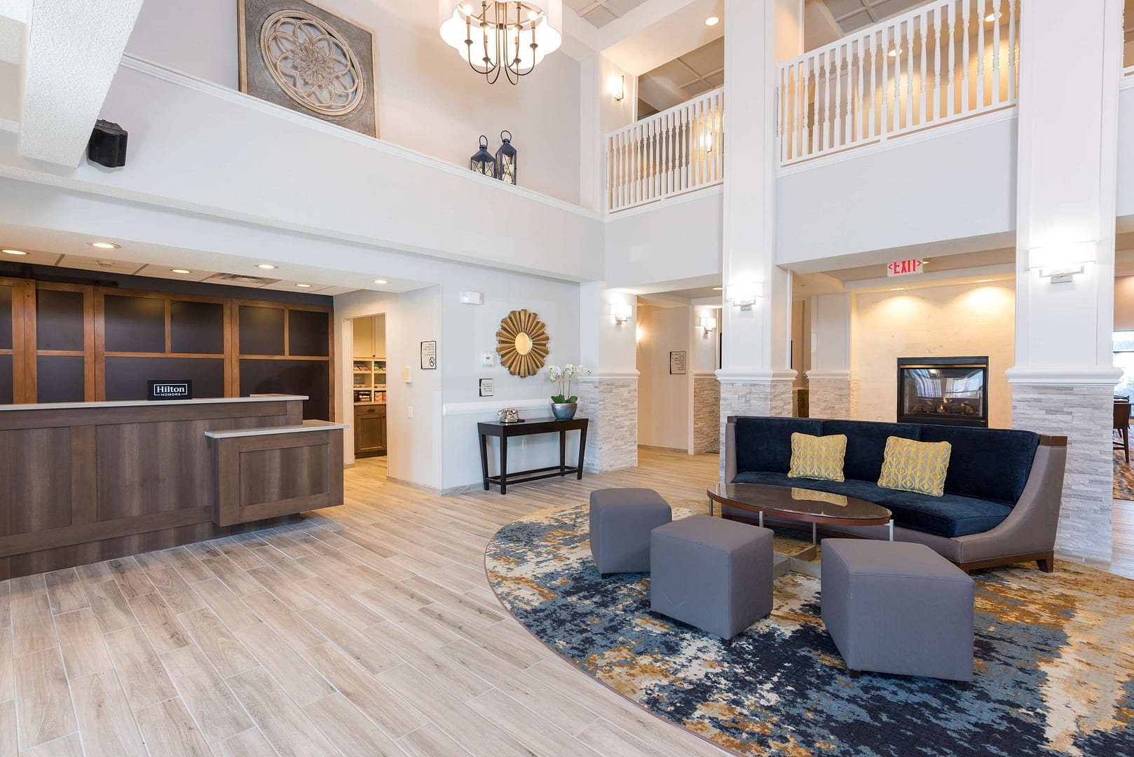 Lobby view of Homewood Suites by Hilton Bloomington