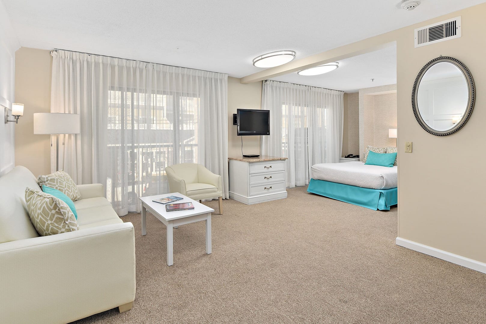 Bedroom view of Brighton Suites Hotel