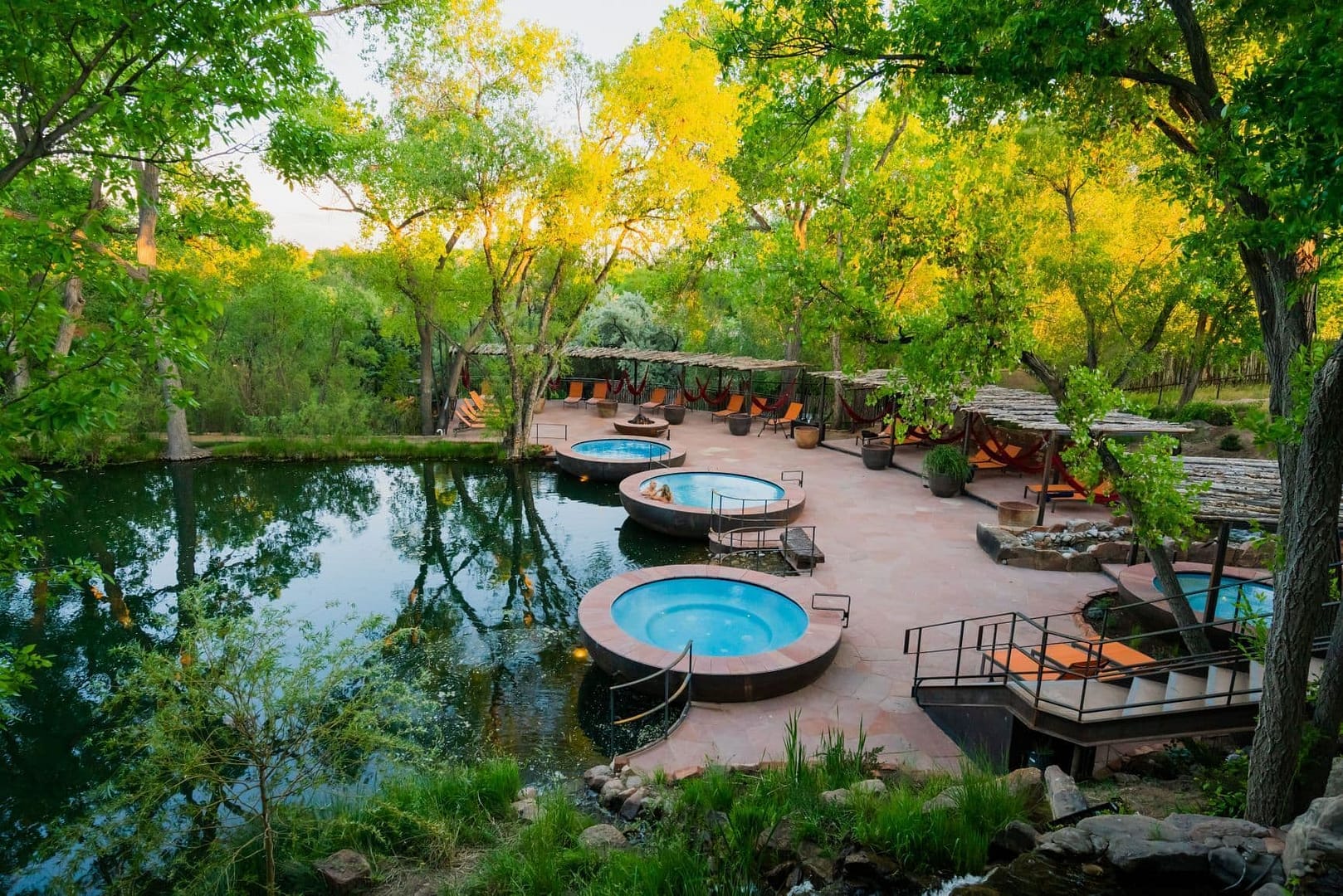 Pool view of Ojo Santa Fe Spa Resort